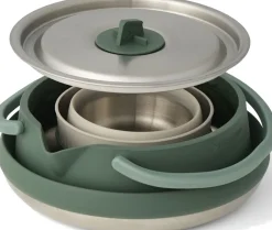 Sea To Summit Pots, Pans & Kettles-Detour Stainless Steel Kettle Cook Set - 2P - 3 Piece