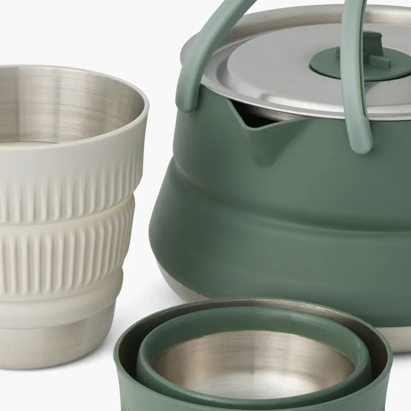Sea To Summit Pots, Pans & Kettles-Detour Stainless Steel Kettle Cook Set - 2P - 3 Piece