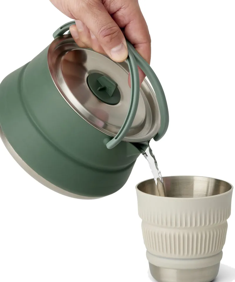 Sea To Summit Pots, Pans & Kettles-Detour Stainless Steel Collapsible Kettle - 1.6L