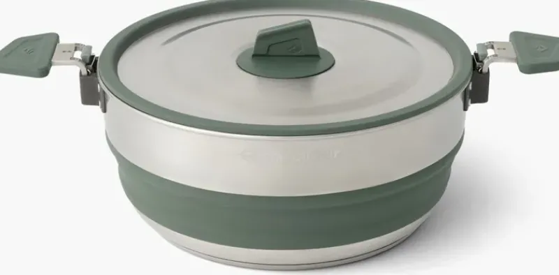 Sea To Summit Pots, Pans & Kettles-Detour Stainless Steel Collapsible Pot - 3L