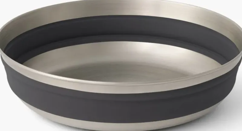 Sea To Summit Plates, Bowls, Cups & Utensils-Detour Stainless Steel Collapsible Bowl - L - Beluga