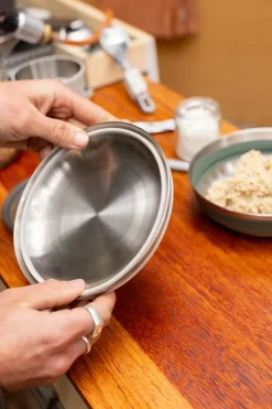 Sea To Summit Plates, Bowls, Cups & Utensils-Detour Stainless Steel Collapsible Bowl - L - Moonstruck