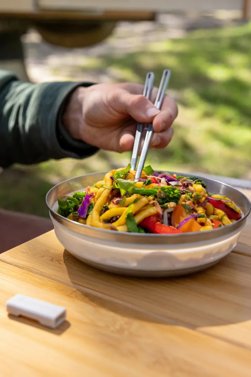 Sea To Summit Plates, Bowls, Cups & Utensils-Detour Stainless Steel Collapsible Bowl - L - Bombay