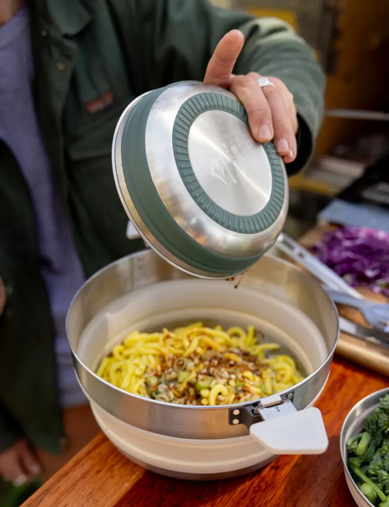 Sea To Summit Plates, Bowls, Cups & Utensils-Detour Stainless Steel Collapsible Bowl - L - Bombay