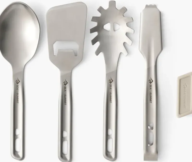 Sea To Summit Plates, Bowls, Cups & Utensils-Detour Stainless Steel Utensil Set - 4 Piece
