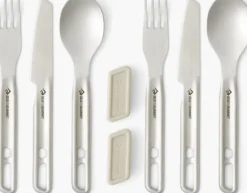 Sea To Summit Plates, Bowls, Cups & Utensils-Detour Stainless Steel Cutlery Set - 2P - 6 Piece