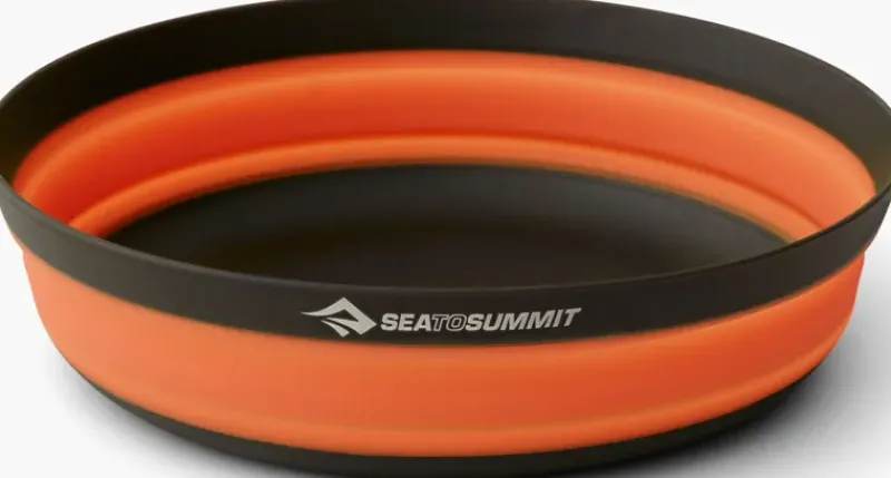 Sea To Summit Plates, Bowls, Cups & Utensils-Frontier UL Collapsible Bowl - L - Puffin Bill Orange