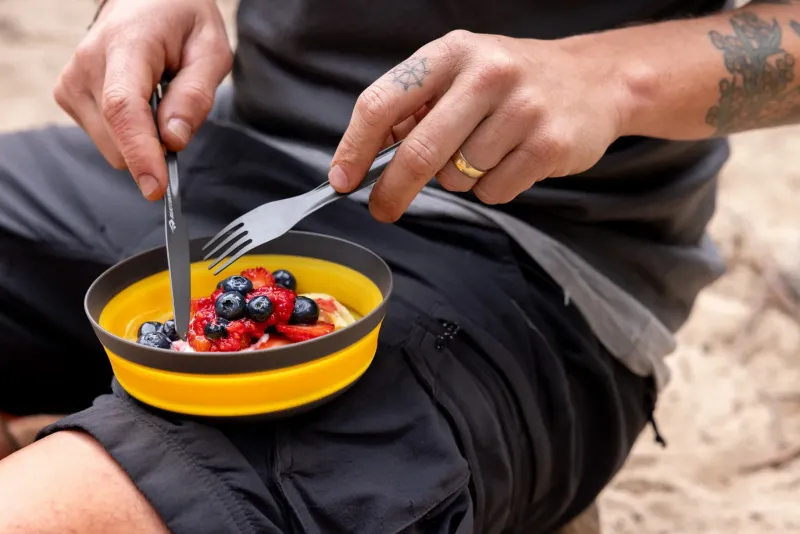Sea To Summit Plates, Bowls, Cups & Utensils-Frontier UL Collapsible Bowl - L - Puffin Bill Orange