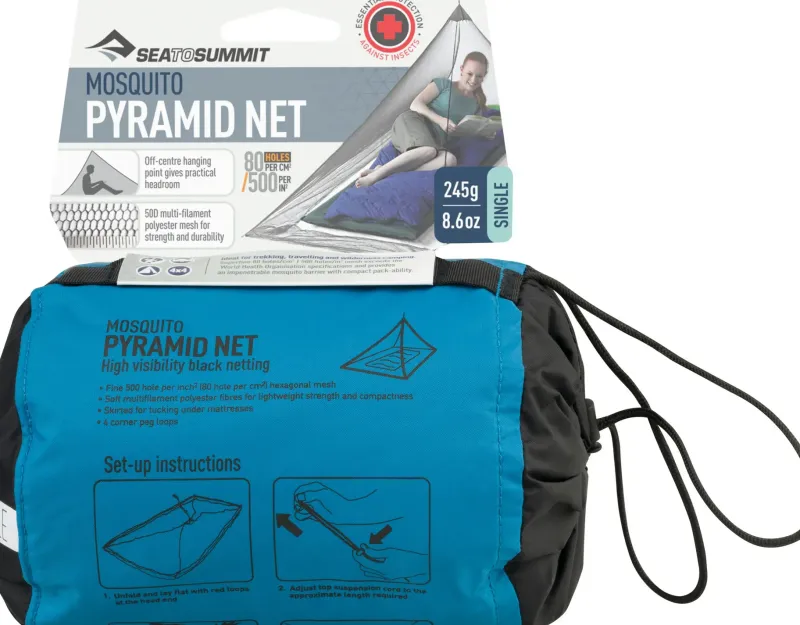 Sea To Summit Mosquito Nets & Insect Repellents-Mosquito Pyramid Net - Single