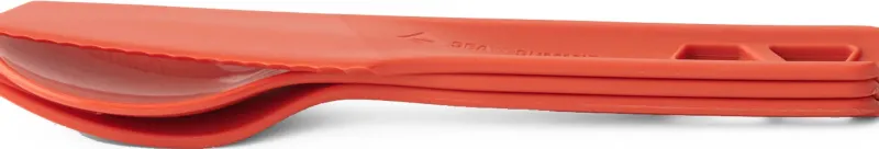 Sea To Summit Plates, Bowls, Cups & Utensils-Passage Cutlery Set - 3 Piece - Spicy Orange