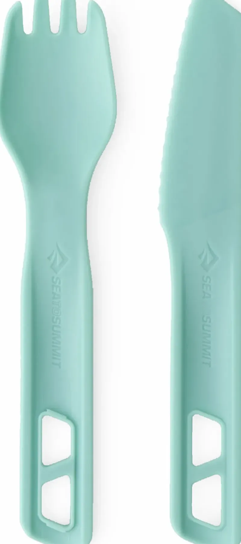 Sea To Summit Plates, Bowls, Cups & Utensils-Passage Cutlery Set - 2 Piece - Aqua Sea