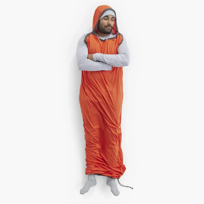 Sea To Summit Sleep Accessories-Reactor Extreme Sleeping Bag Liner - Mummy with Drawcord - Compact