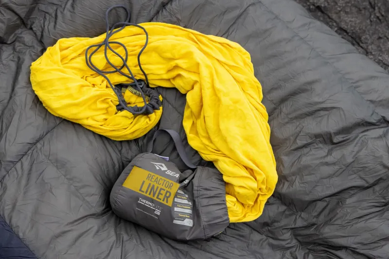 Sea To Summit Sleep Accessories-Reactor Sleeping Bag Liner - Mummy with Drawcord - Compact