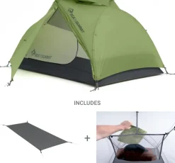 Sea To Summit Backpacking & Lightweight Tents-Telos TR2 PLUS Tent Package - Green