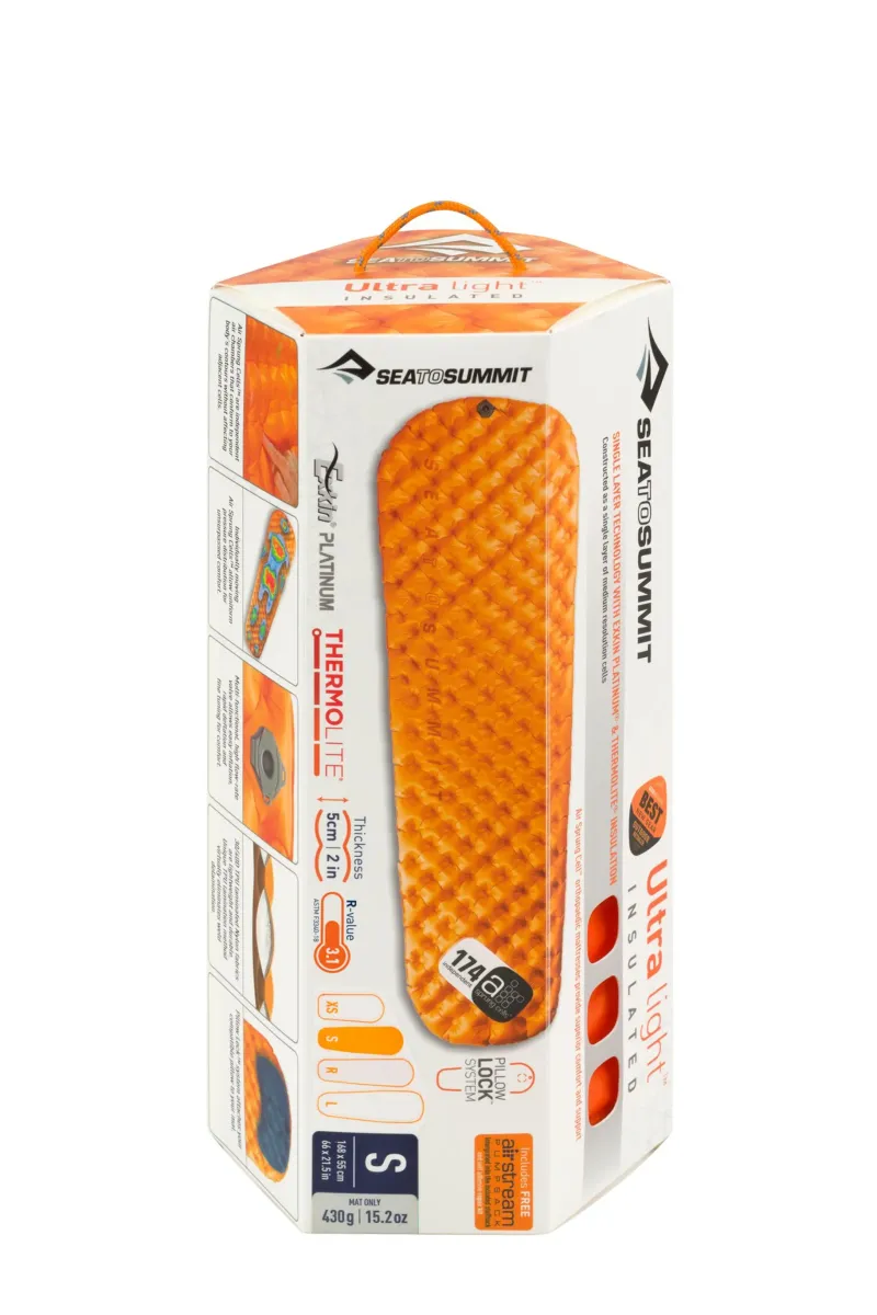 Sea To Summit Backpacking & Lightweight Sleeping Mats-UltraLight ASC Insulated Mat - Small