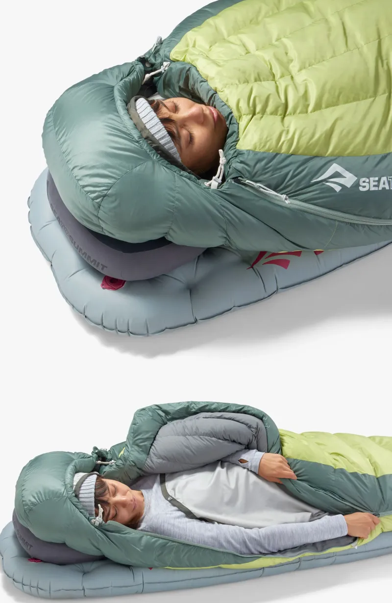 Sea To Summit Backpacking & Lightweight Sleeping Bags-Womens Ascent -1C Down Sleeping Bag - Regular