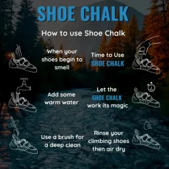 Shoe Chalk Footwear Cleaning & Proofing-- Climbing Shoe Cleaner