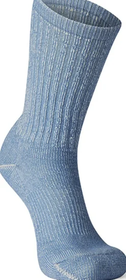 Smartwool Socks|Socks-Womens Classic Hike Light Cushion Crew Socks - Mist Blue