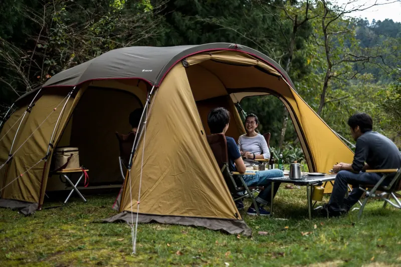 Snowpeak Family & Leisure Tents-Snow Peak Entry 2 Room Elfield Tent