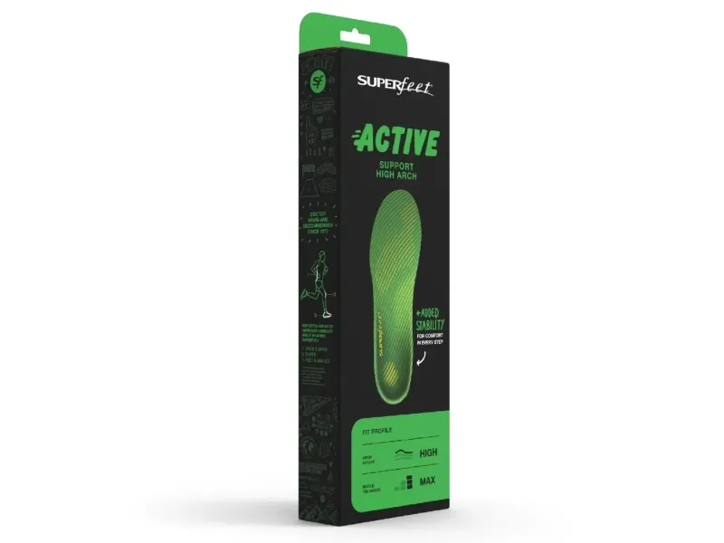 Superfeet Footbeds & Insoles-Active Support High Arch Insoles