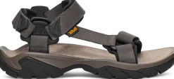 Teva Hiking Shoes & Boots|Sandals-Mens Terra Fi 5 Universal Leather Sandals - Dark Gull Grey