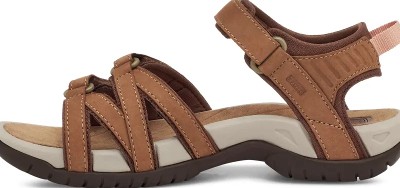 Teva Hiking Shoes & Boots|Sandals-Womens Tirra Leather Sandals - Honey Brown