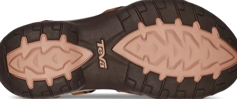 Teva Hiking Shoes & Boots|Sandals-Womens Tirra Leather Sandals - Honey Brown
