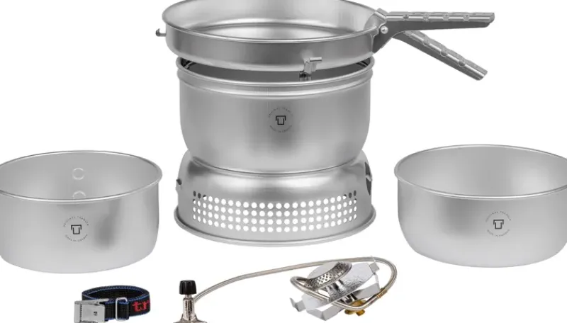 Trangia Lightweight Stoves-25-1 GB Stove - Alloy Pans with Gas Burner