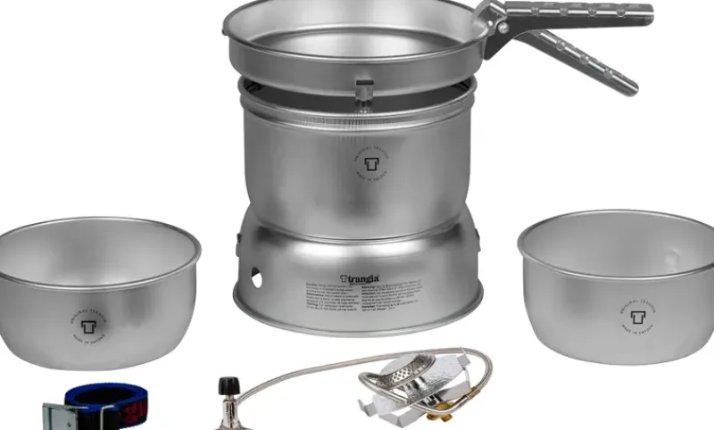 Trangia Lightweight Stoves-27-1 GB Stove - Alloy Pans with Gas Burner