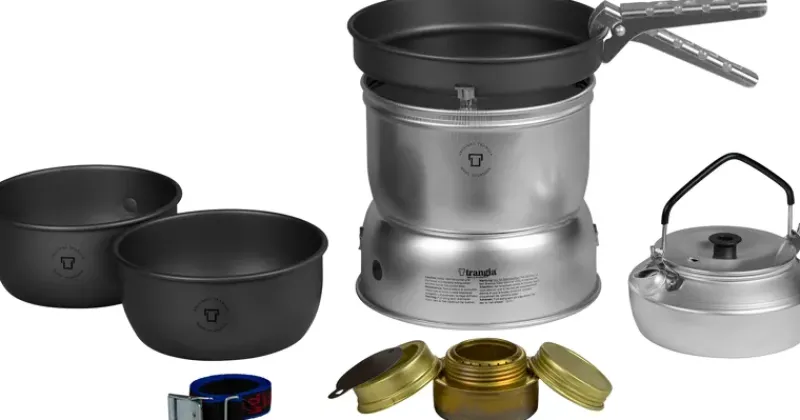 Trangia Lightweight Stoves-27-8 UL/HA Stove - Hard Anodised Pans with Kettle