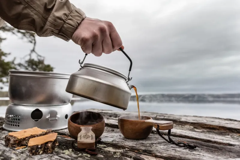 Trangia Lightweight Stoves-25-6 UL Stove - Non Stick Pans with Kettle
