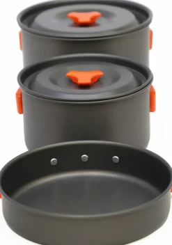 Vango Pots, Pans & Kettles-Hard Anodised 4 Person Cook Kit