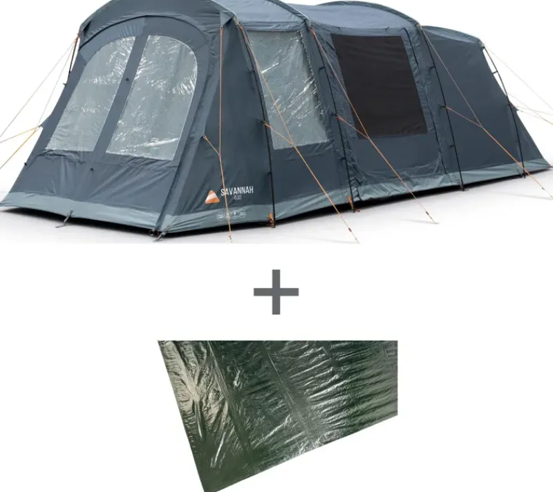 Vango Family & Leisure Tents-Savannah 400 Tent Package