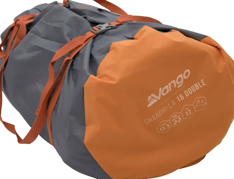 Vango Family & Leisure Camp Beds And Sleeping Mats-Shangri-La II 15 Double Self Inflating Mat