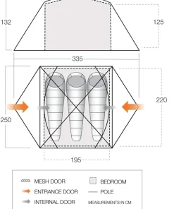 Vango Backpacking & Lightweight Tents-Tryfan 300 Tent