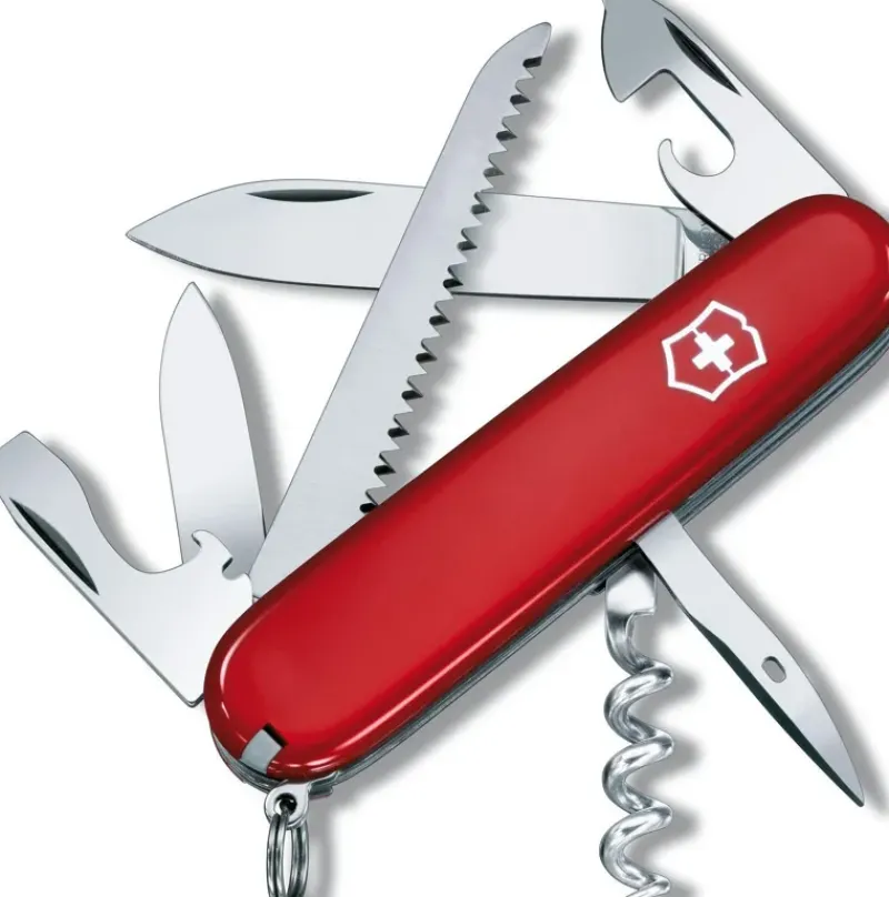 Victorinox Knives & Multi-Tools-Camper - Without Emblem - Swiss Army Knife - Red