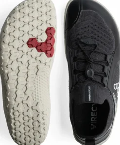 Vivobarefoot Running Shoes-Womens Primus Trail Knit FG Shoes - Obsidian-Sandstone