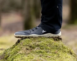 Vivobarefoot Running Shoes-Womens Primus Trail Knit FG Shoes - Obsidian-Sandstone