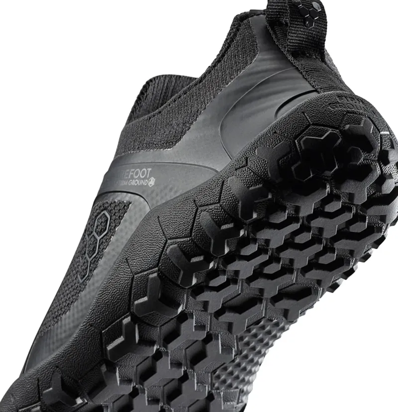 Vivobarefoot Hiking Shoes & Boots|Running Shoes-Womens Primus Trail Knit FG Shoes - Obsidian-Obsidian