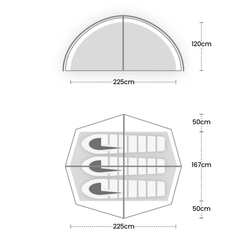 Wild Country Backpacking & Lightweight Tents-Helm Compact 3 Tent