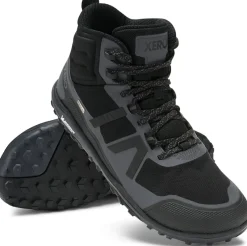 Xero Shoes Hiking Shoes & Boots|Mid Height Boots-Mens Scrambler Mid II WP Boot - Black-Asphalt