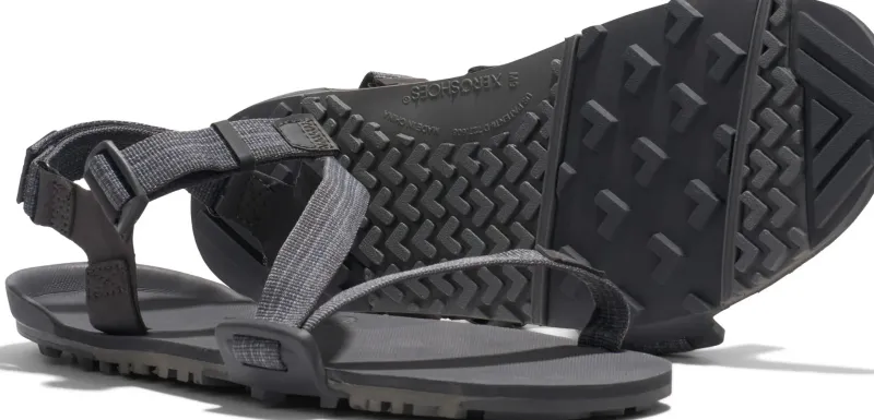 Xero Shoes Hiking Shoes & Boots|Sandals-Mens Z-Trail EV Sandals - Steel Gray-Asphalt