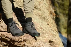 Xero Shoes Hiking Shoes & Boots|Mid Height Boots-Womens Scrambler Mid II WP Boot - Asphalt-Sea Moss