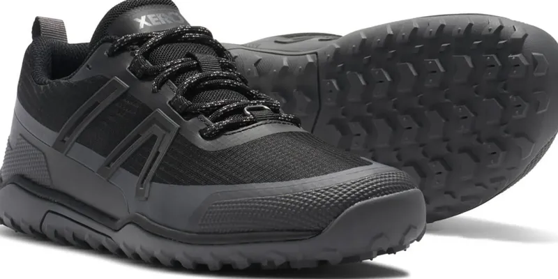 Xero Shoes Hiking Shoes & Boots|Walking Shoes-Womens Scrambler Trail Low WP Shoe - Black-Asphalt
