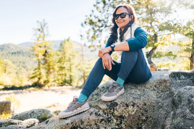 Xero Shoes Hiking Shoes & Boots|Walking Shoes-Womens Scrambler Trail Low WP Shoe - Black-Asphalt