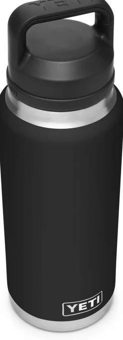 Yeti Water Bottles-Rambler 36oz Bottle - Black