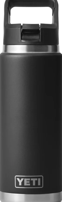 Yeti Coffee Mugs & Flasks-Rambler 26oz Straw Bottle - Black