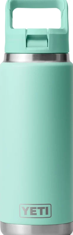 Yeti Coffee Mugs & Flasks-Rambler 26oz Straw Bottle - Seafoam