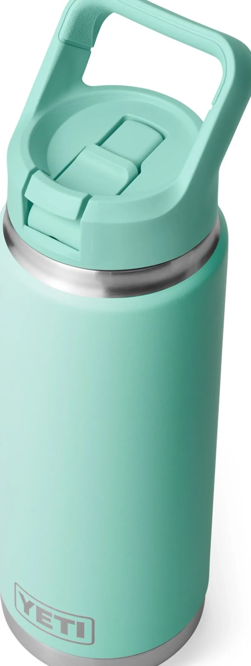 Yeti Coffee Mugs & Flasks-Rambler 26oz Straw Bottle - Seafoam