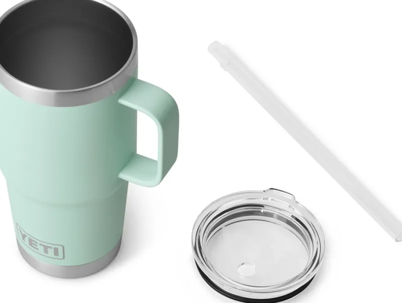 Yeti Coffee Mugs & Flasks-Rambler 25oz Straw Mug - Seafoam